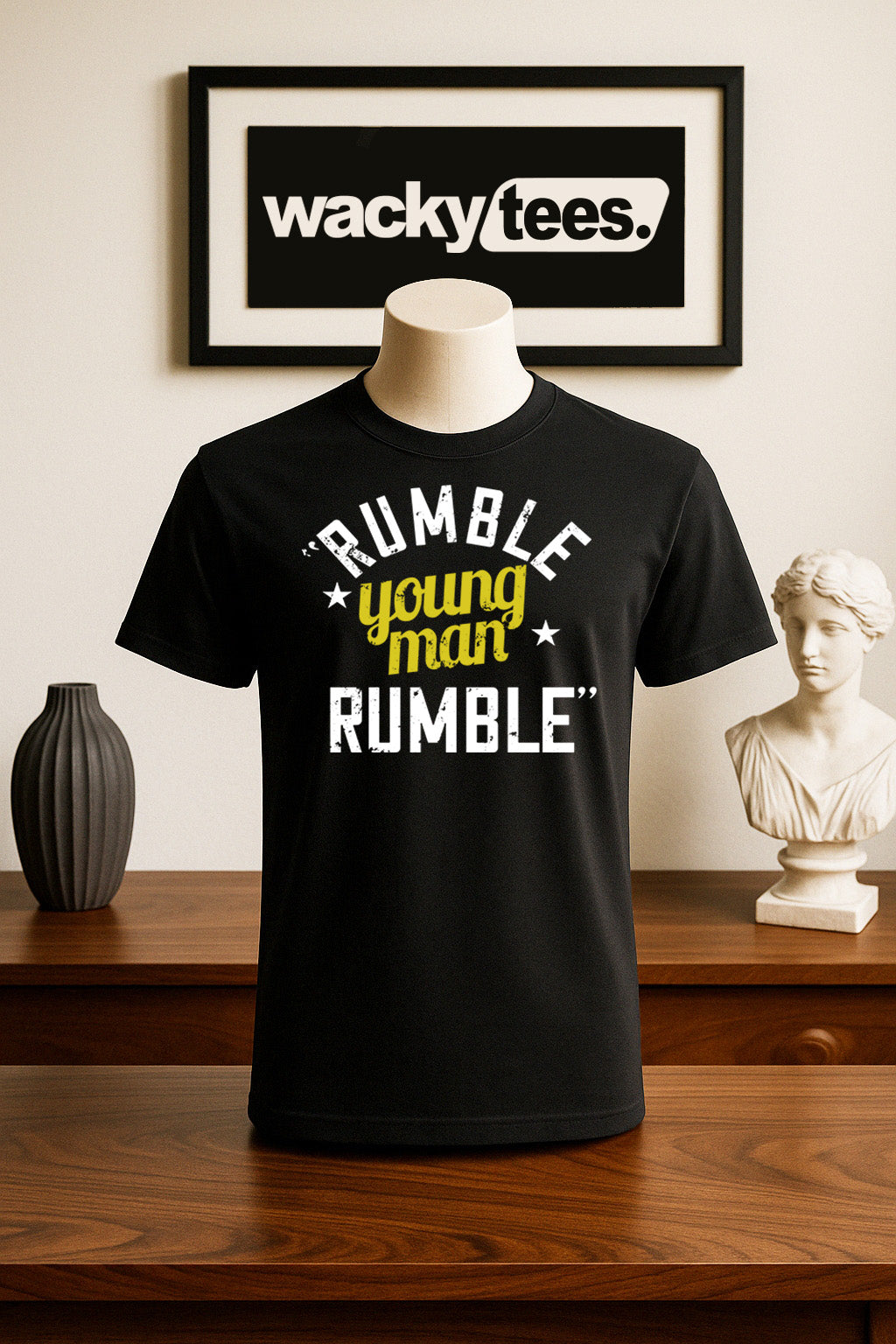 Muhammad Bee Ali Young Man Rumble Ready Boxing Legend Graphic Tee Shirt